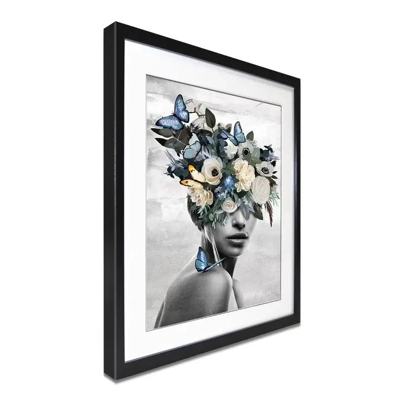 Blue Butterfly Framed Art Print Blue Butterfly Framed Art Print wall art product Svetlana Aleynikova