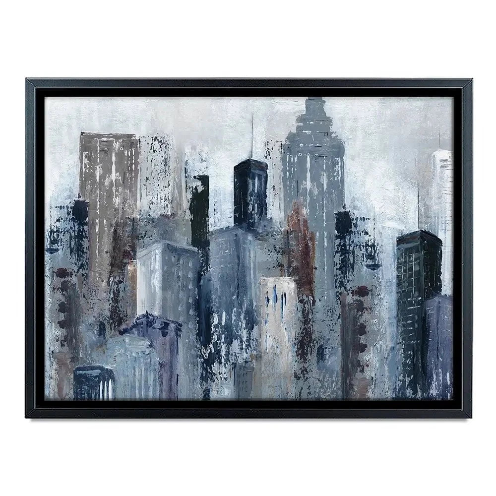 Blue City Mood Canvas Print Blue City Mood Canvas Print wall art product Carol Robinson