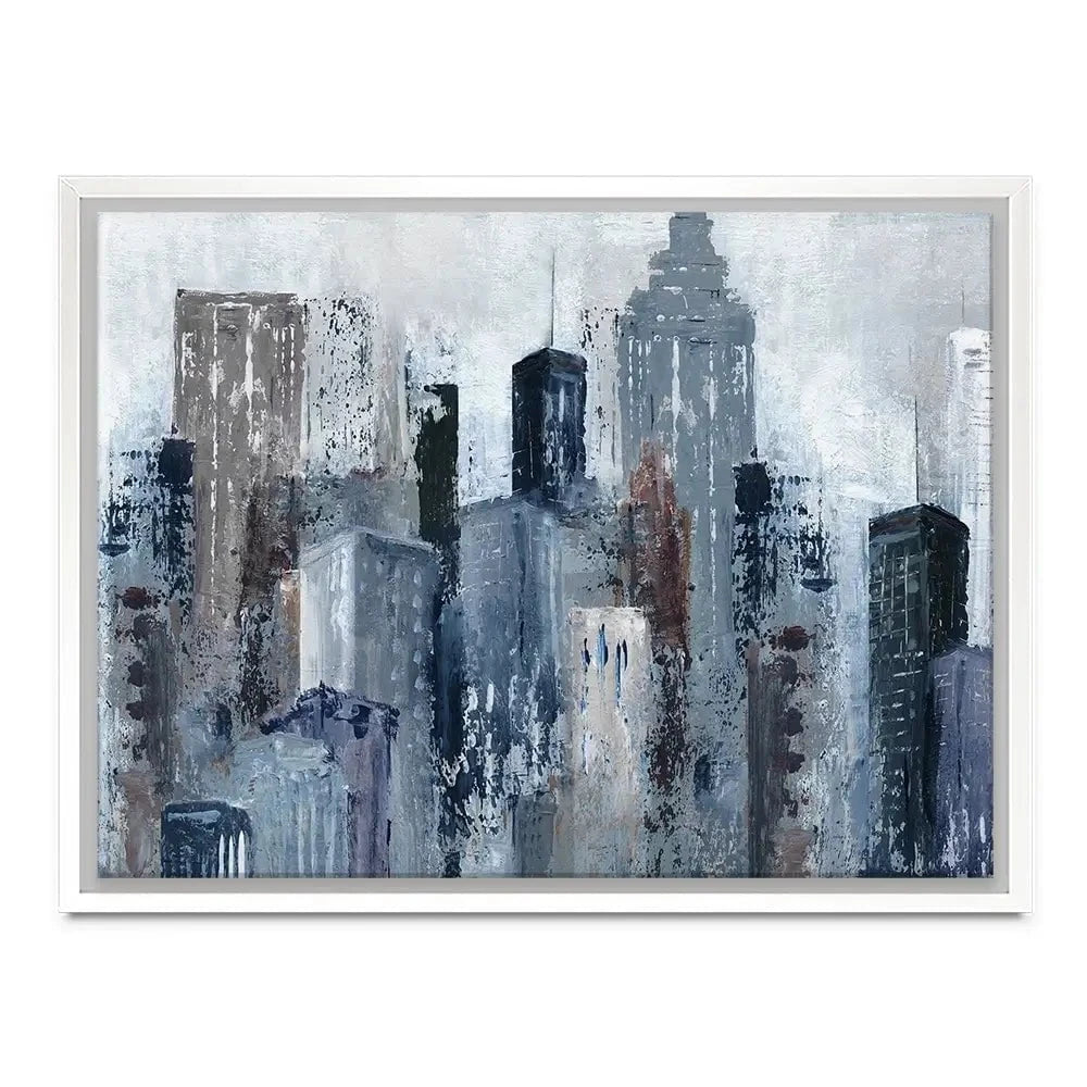 Blue City Mood Canvas Print Blue City Mood Canvas Print wall art product Carol Robinson