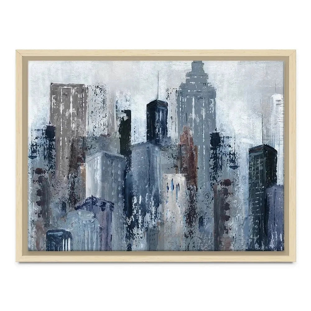 Blue City Mood Canvas Print Blue City Mood Canvas Print wall art product Carol Robinson