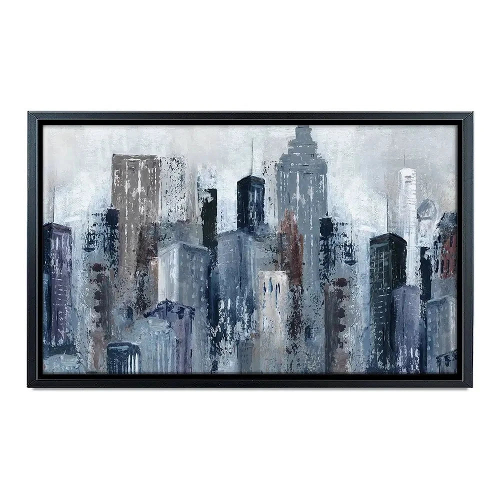 Blue City Mood Canvas Print Blue City Mood Canvas Print wall art product Carol Robinson