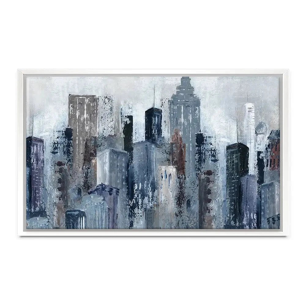 Blue City Mood Canvas Print Blue City Mood Canvas Print wall art product Carol Robinson