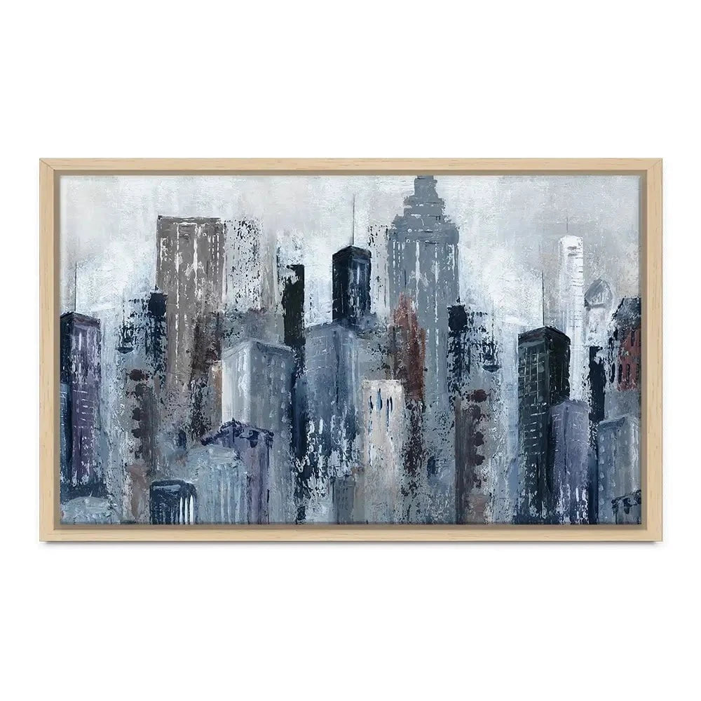 Blue City Mood Canvas Print Blue City Mood Canvas Print wall art product Carol Robinson