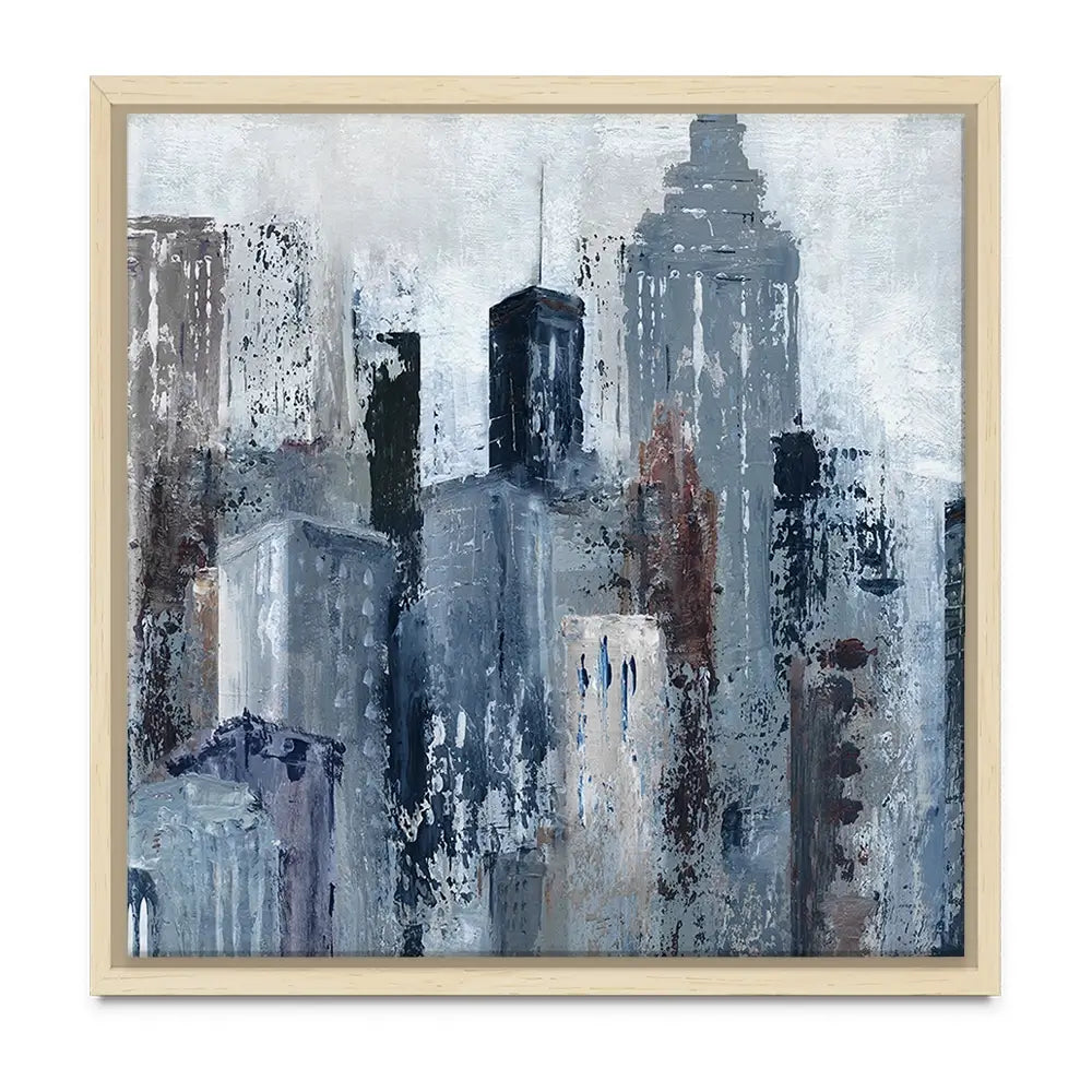 Blue City Mood Oversized Canvas Print Blue City Mood Oversized Canvas Print wall art product Carol Robinson