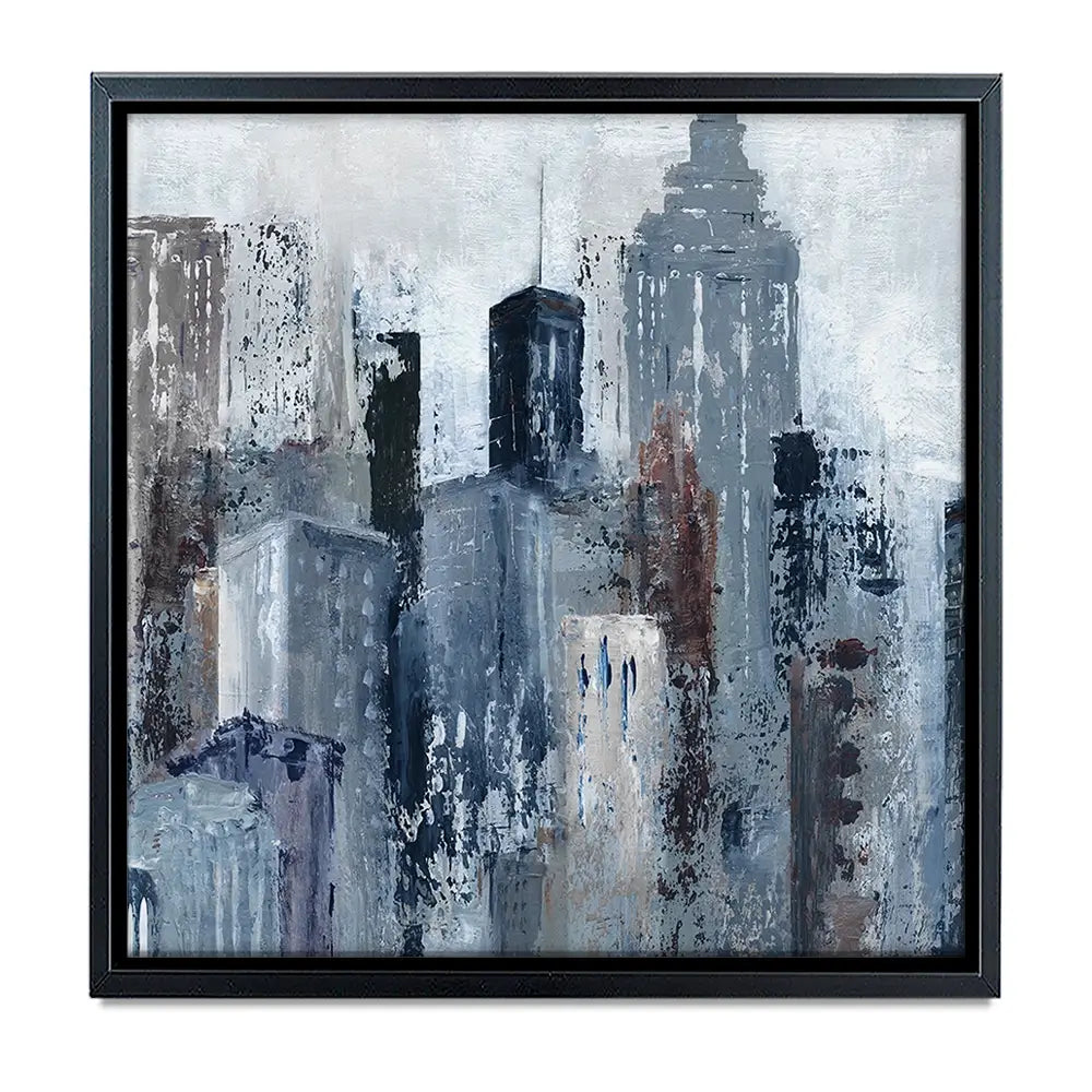 Blue City Mood Oversized Canvas Print Blue City Mood Oversized Canvas Print wall art product Carol Robinson