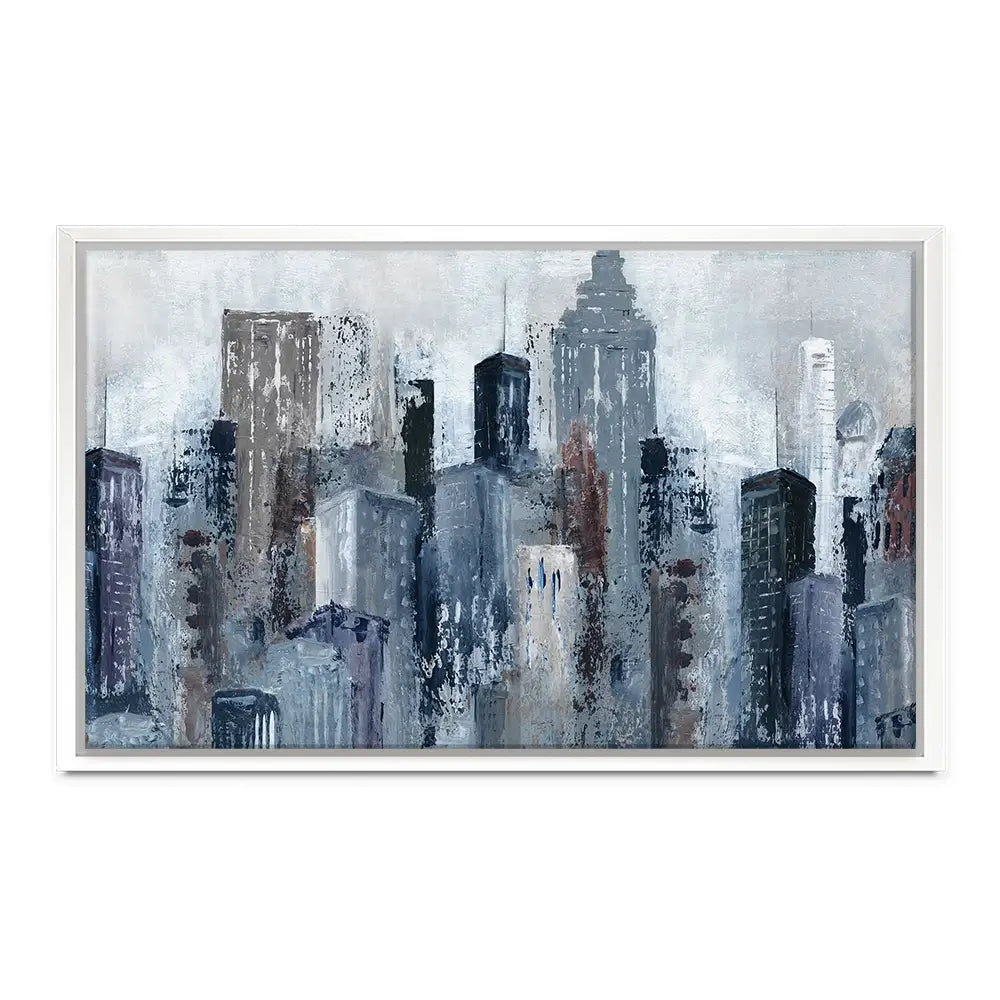 Blue City Mood Oversized Canvas Print Blue City Mood Oversized Canvas Print wall art product Carol Robinson