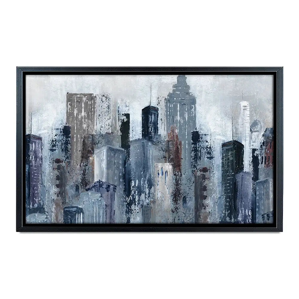 Blue City Mood Oversized Canvas Print Blue City Mood Oversized Canvas Print wall art product Carol Robinson