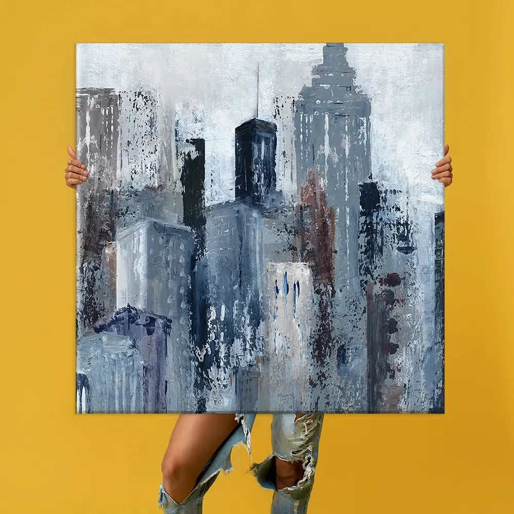 Blue City Mood Oversized Canvas Print Blue City Mood Oversized Canvas Print wall art product Carol Robinson