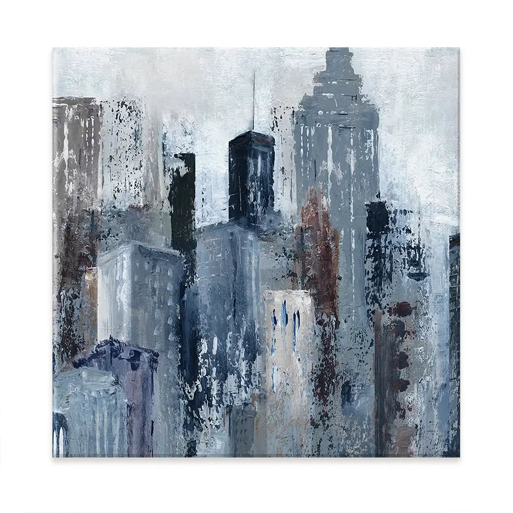 Blue City Mood Oversized Canvas Print Blue City Mood Oversized Canvas Print wall art product Carol Robinson