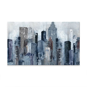 Blue City Mood Oversized Canvas Print Blue City Mood Oversized Canvas Print wall art product Carol Robinson