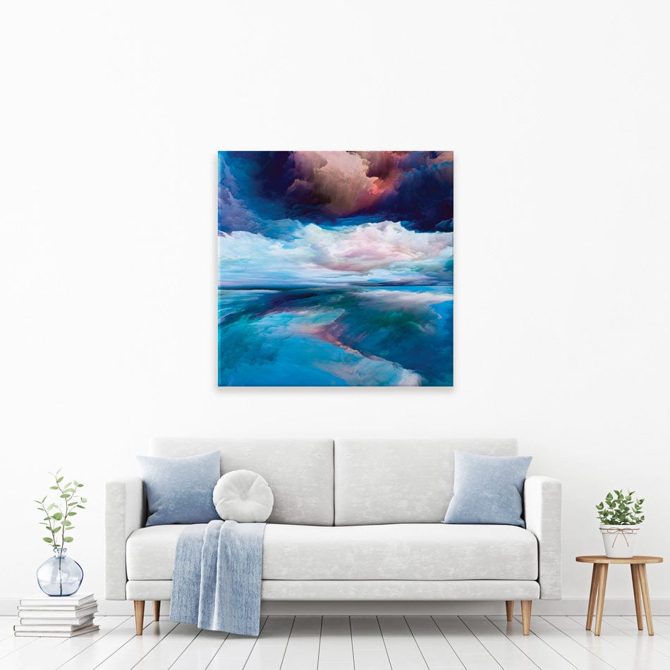Blue Cloudscape Square Canvas Print wall art product agsandrew / Shutterstock