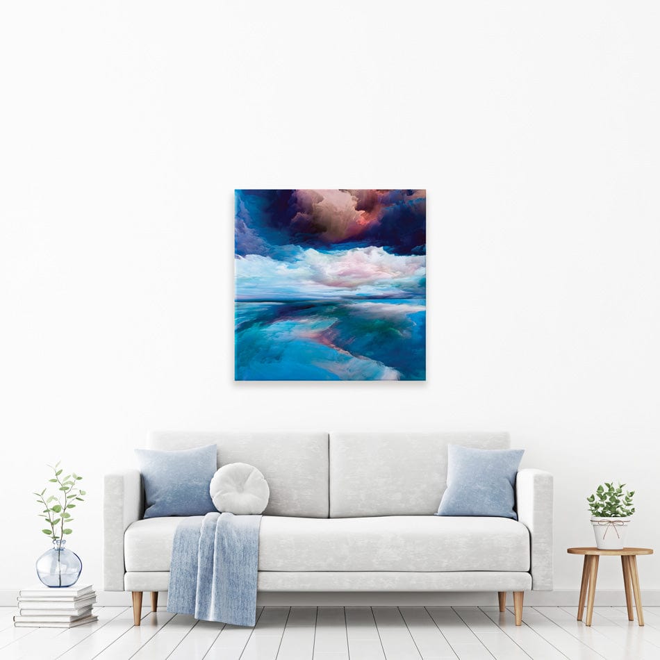 Blue Cloudscape Square Canvas Print wall art product agsandrew / Shutterstock