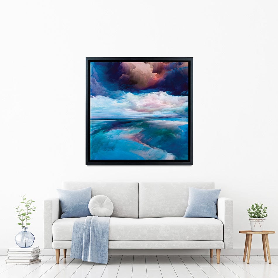 Blue Cloudscape Square Canvas Print wall art product agsandrew / Shutterstock