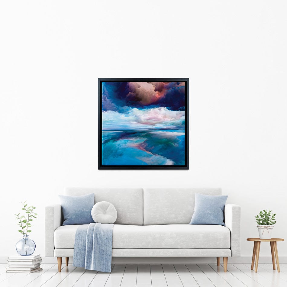 Blue Cloudscape Square Canvas Print wall art product agsandrew / Shutterstock