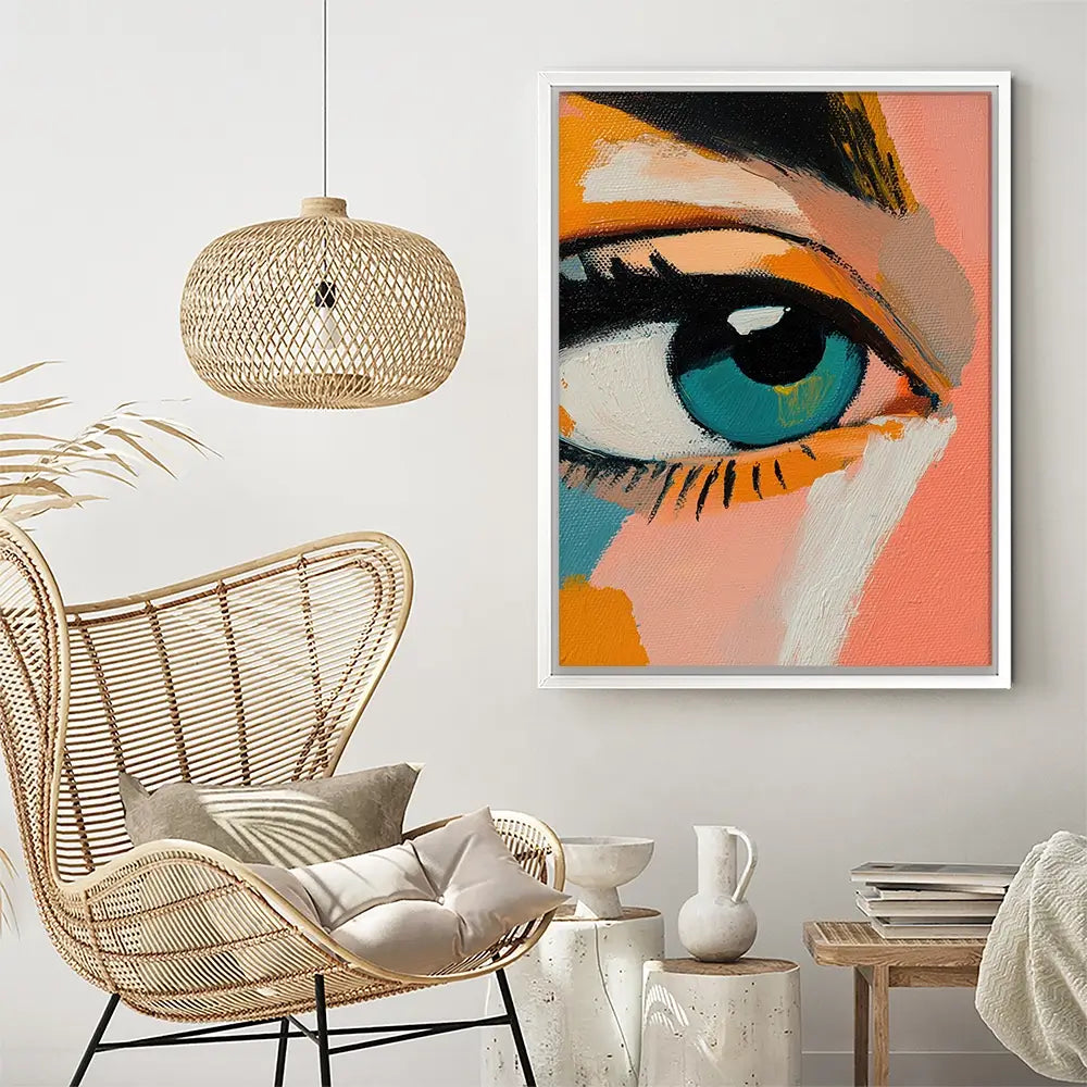 Blue Eyes Canvas Print Blue Eyes Canvas Print wall art product Treechild