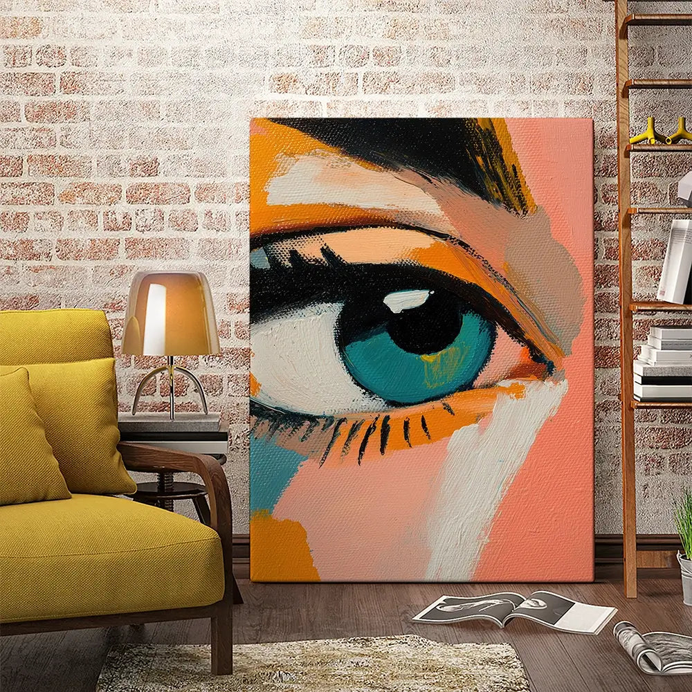 Blue Eyes Canvas Print Blue Eyes Canvas Print wall art product Treechild