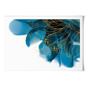 Blue Floral Speckles Art Print Blue Floral Speckles Art Print wall art product Olga.And.Design / Shutterstock