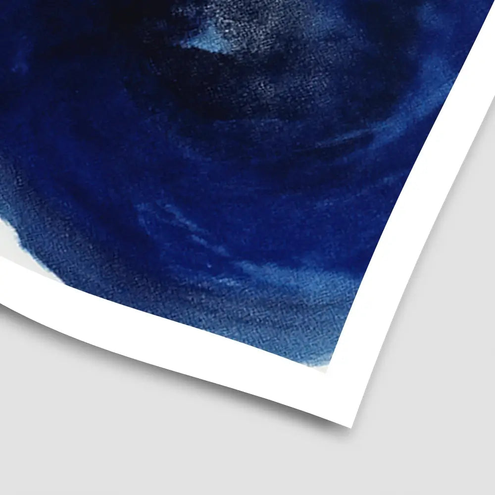 Blue Flow Bloom Art Print Blue Flow Bloom Art Print wall art product Chromatic Storm Studio