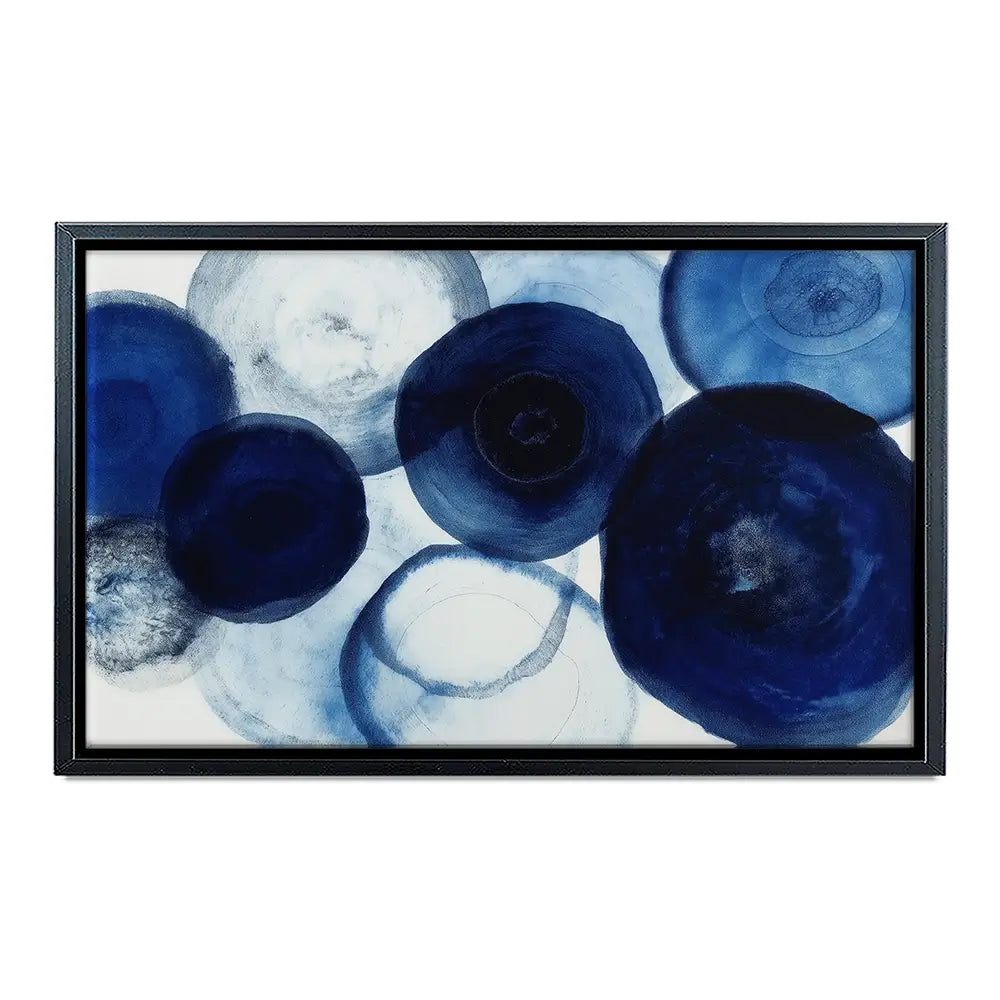 Blue Flow Bloom Canvas Print Blue Flow Bloom Canvas Print wall art product Chromatic Storm Studio