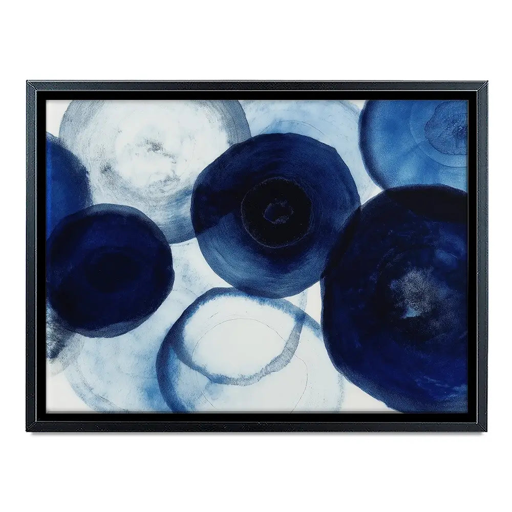Blue Flow Bloom Canvas Print Blue Flow Bloom Canvas Print wall art product Chromatic Storm Studio