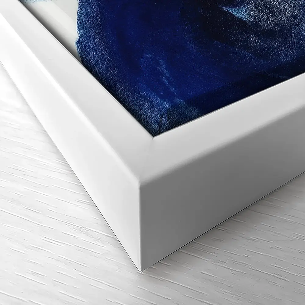 Blue Flow Bloom Canvas Print Blue Flow Bloom Canvas Print wall art product Chromatic Storm Studio