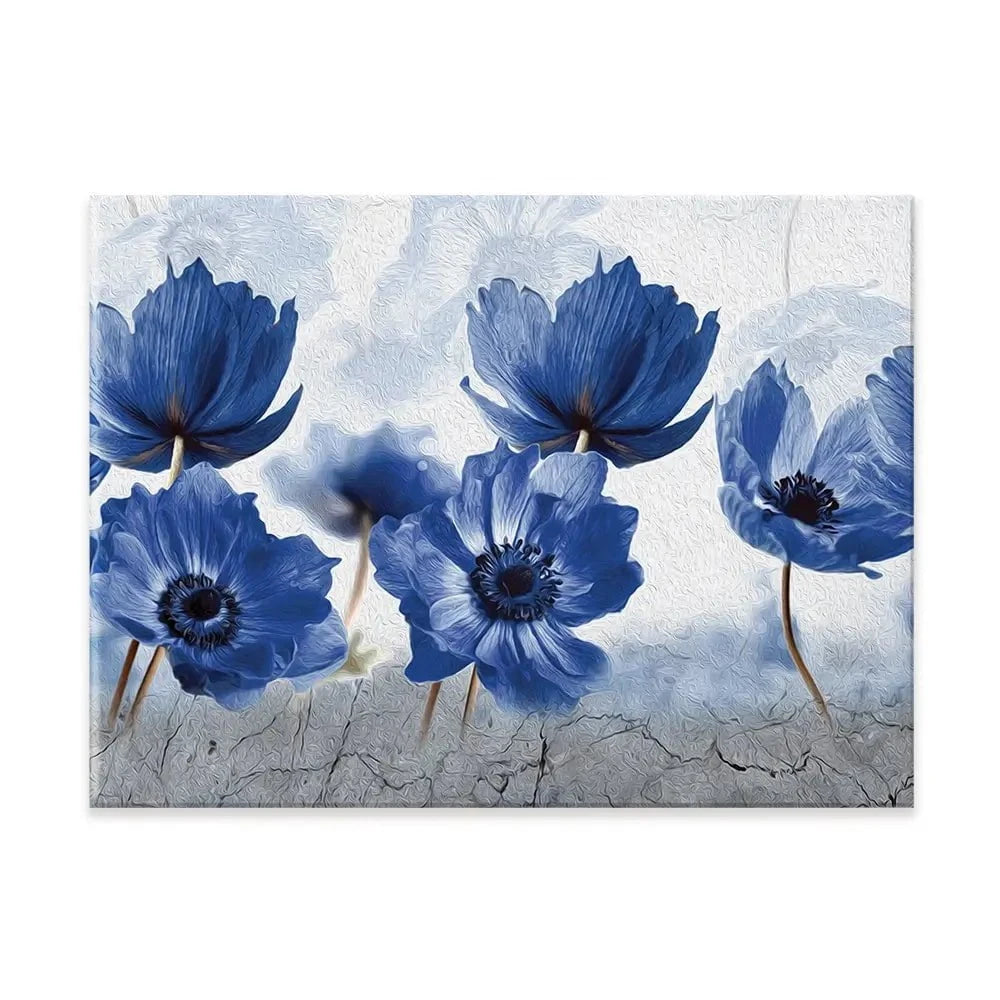 Blue Flowers Canvas Print Blue Flowers Canvas Print wall art product Creative Idea / Shutterstock