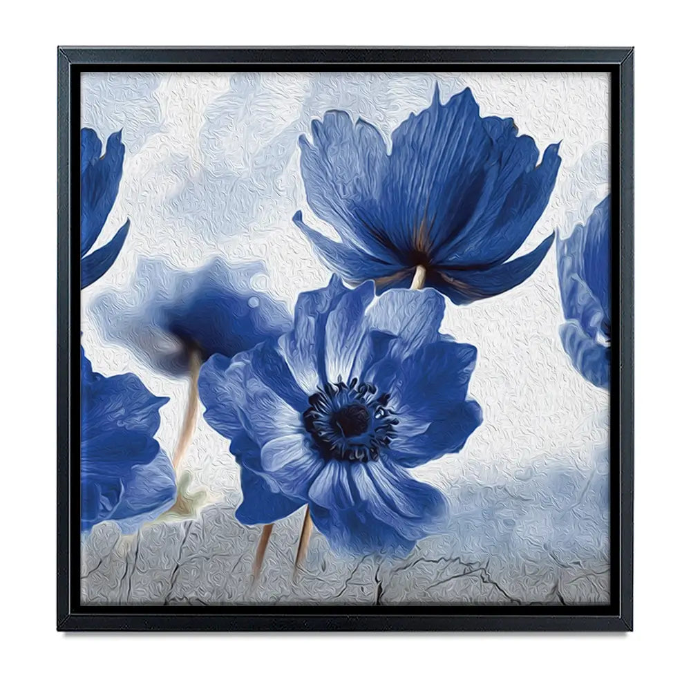 Blue Flowers Oversized Canvas Print Blue Flowers Oversized Canvas Print wall art product Creative Idea / Shutterstock