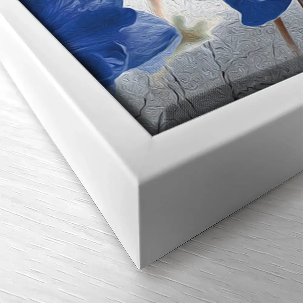 Blue Flowers Oversized Canvas Print Blue Flowers Oversized Canvas Print wall art product Creative Idea / Shutterstock