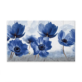 Blue Flowers Oversized Canvas Print Blue Flowers Oversized Canvas Print wall art product Creative Idea / Shutterstock