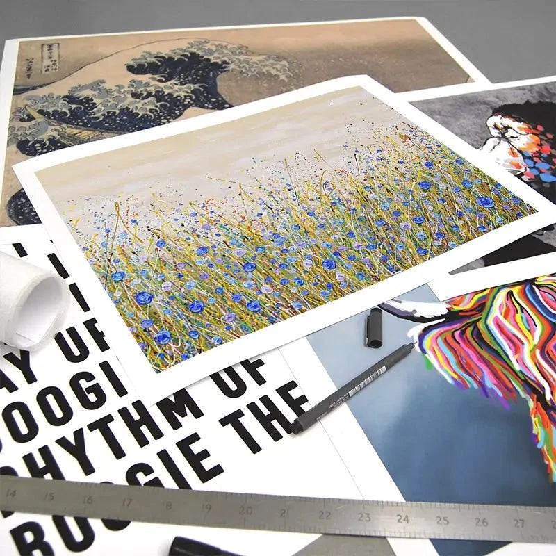 Blue Flowers Symphony Art Print Blue Flowers Symphony Art Print wall art product Olga Tkachyk