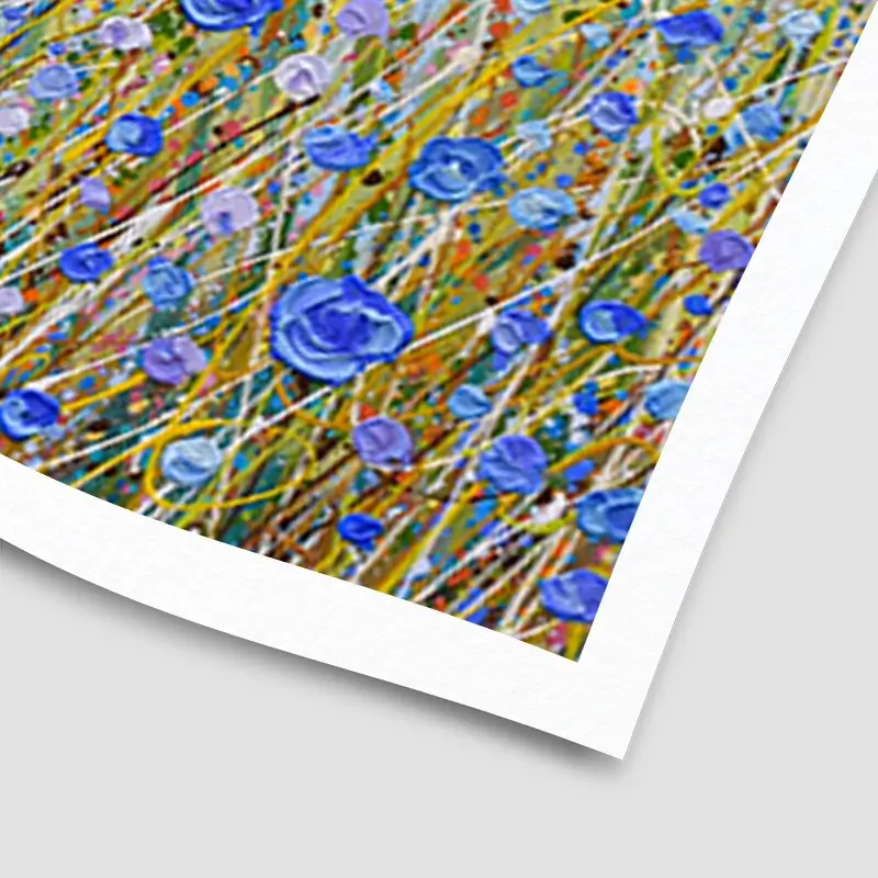 Blue Flowers Symphony Art Print Blue Flowers Symphony Art Print wall art product Olga Tkachyk