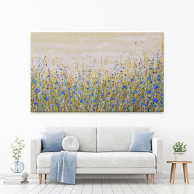 Blue Flowers Symphony Canvas Print Blue Flowers Symphony Canvas Print wall art product Olga Tkachyk