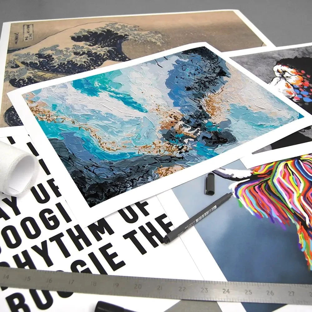 Blue Gold 2 Art Print Blue Gold 2 Art Print wall art product Olga Tkachyk