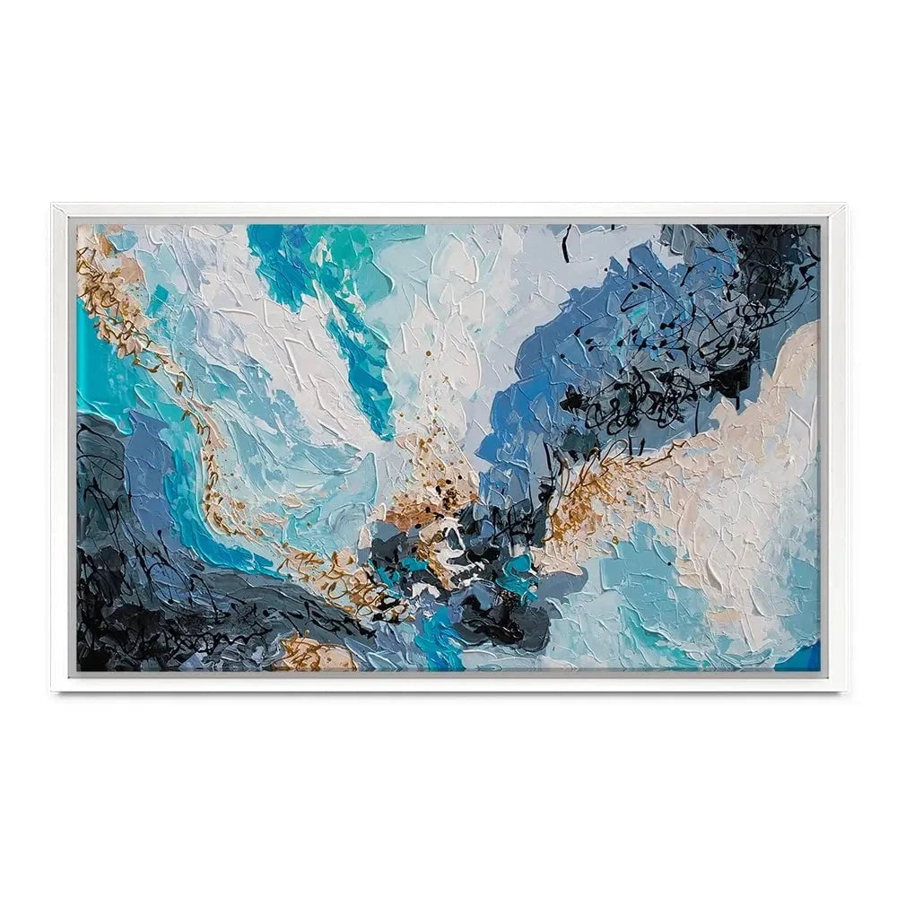 Blue Gold 2 Canvas Print Blue Gold 2 Canvas Print wall art product Olga Tkachyk