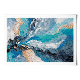 Blue Gold Art Print Blue Gold Art Print wall art product Olga Tkachyk