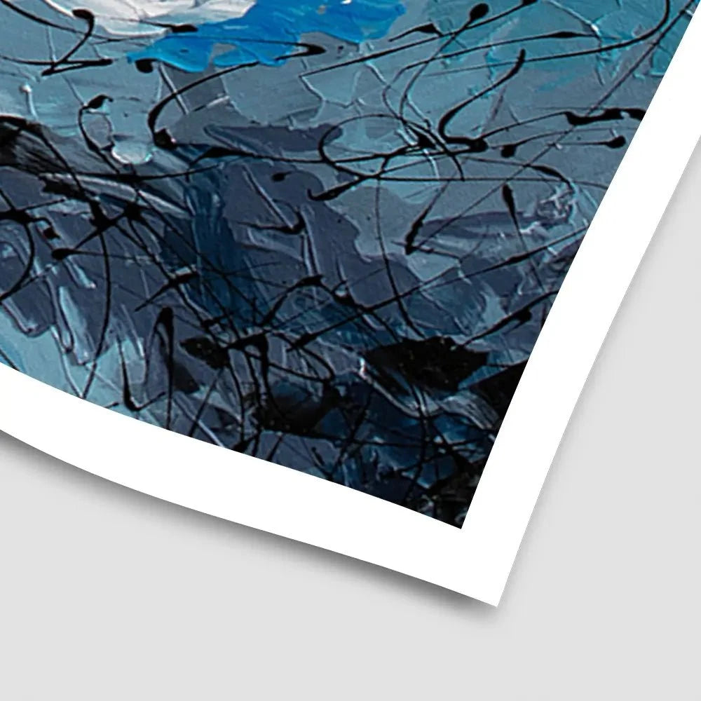 Blue Gold Art Print Blue Gold Art Print wall art product Olga Tkachyk