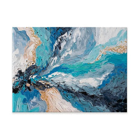 Blue Gold Canvas Print Blue Gold Canvas Print wall art product Olga Tkachyk