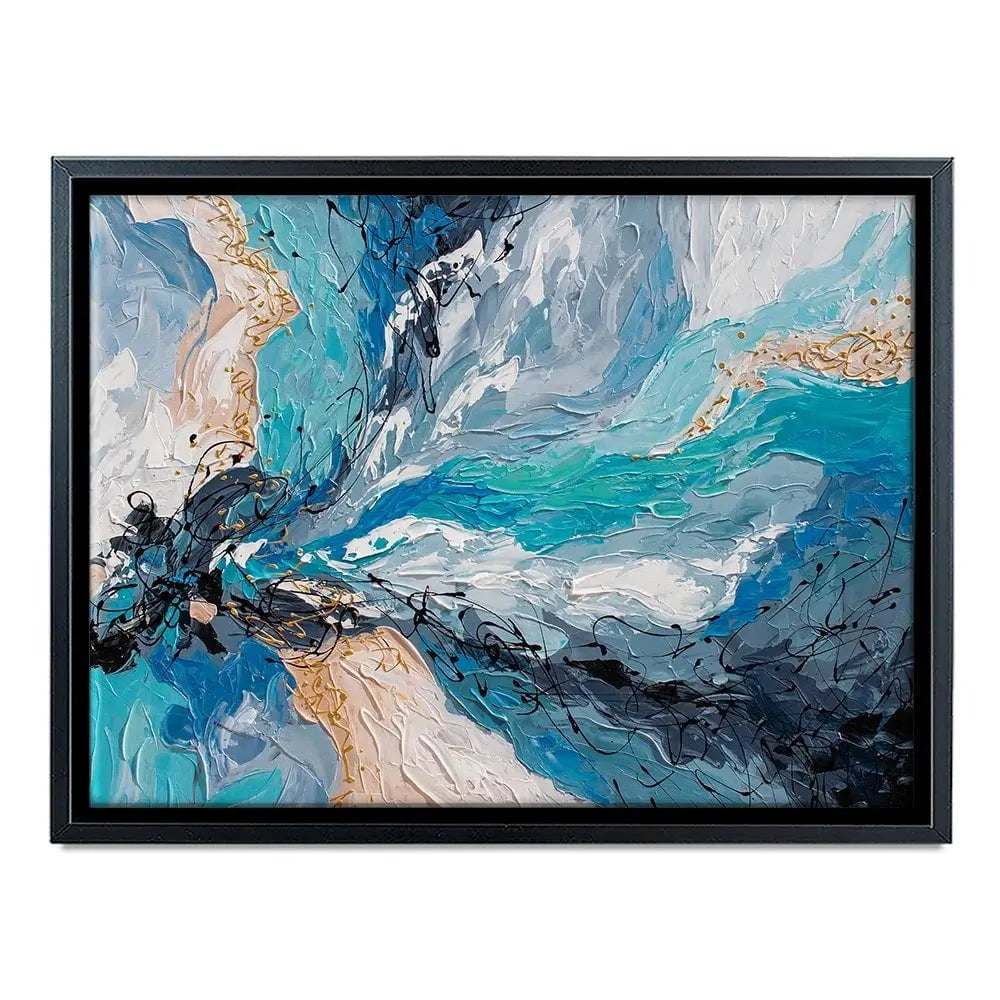 Blue Gold Canvas Print Blue Gold Canvas Print wall art product Olga Tkachyk