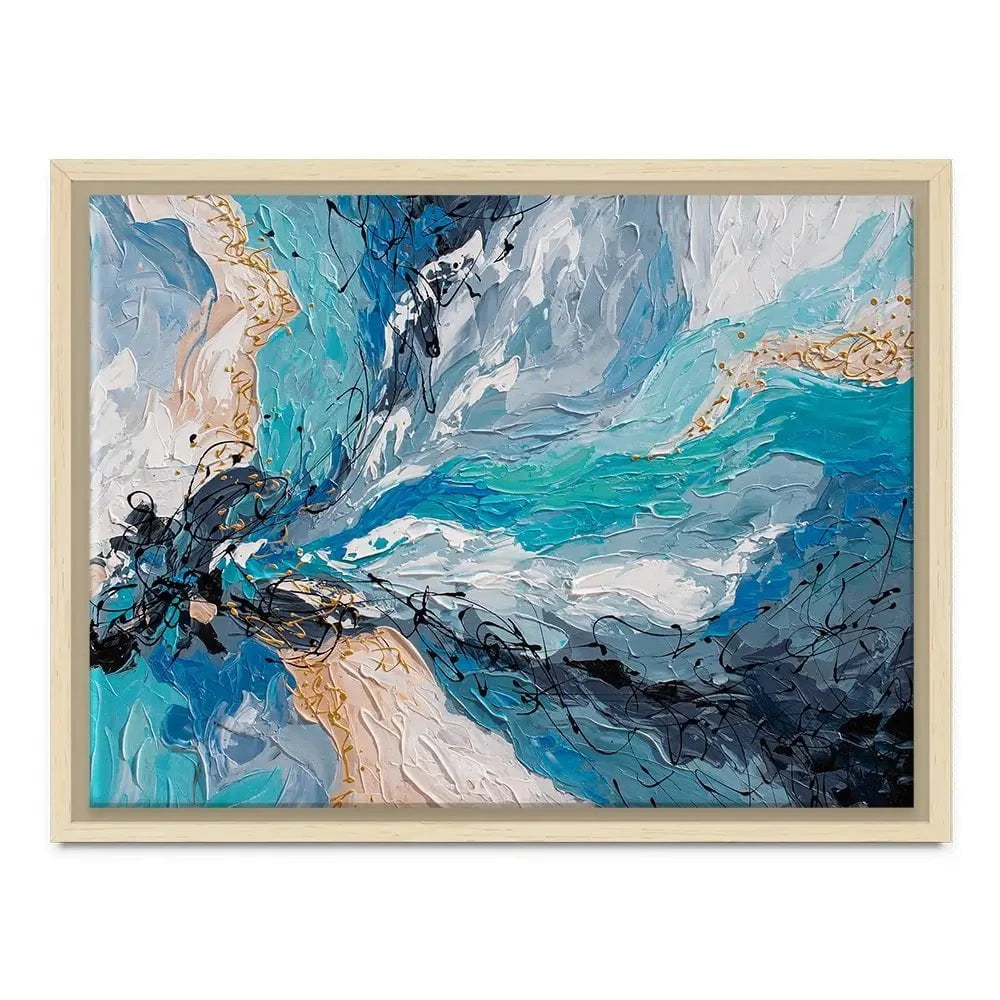 Blue Gold Canvas Print Blue Gold Canvas Print wall art product Olga Tkachyk