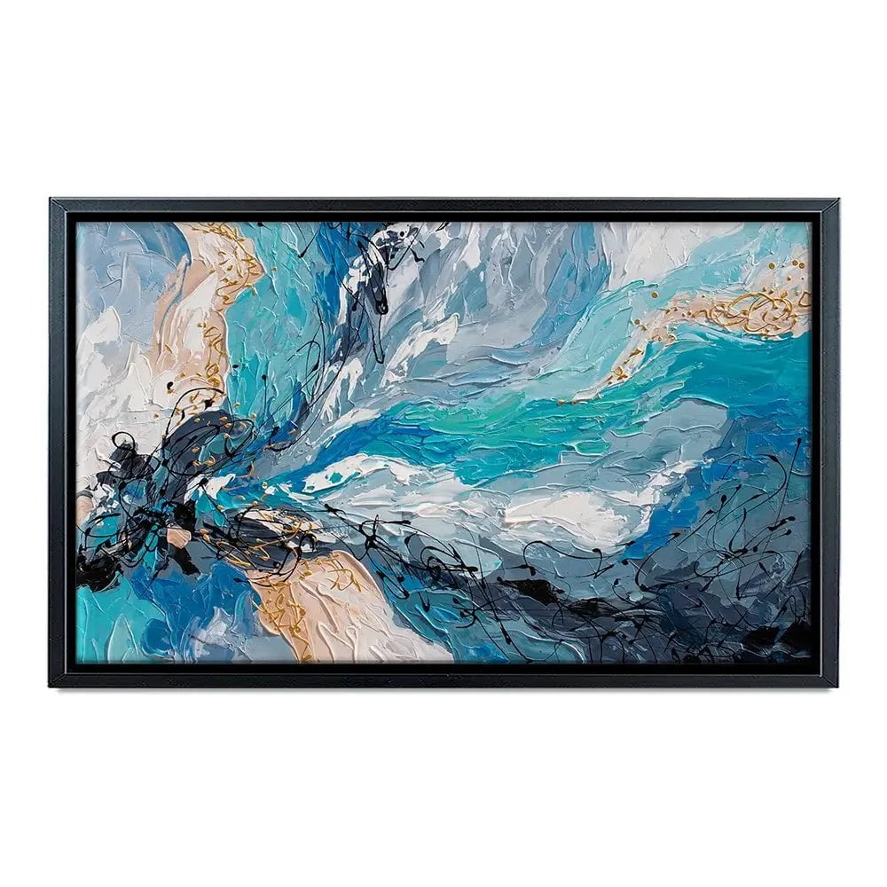 Blue Gold Canvas Print Blue Gold Canvas Print wall art product Olga Tkachyk