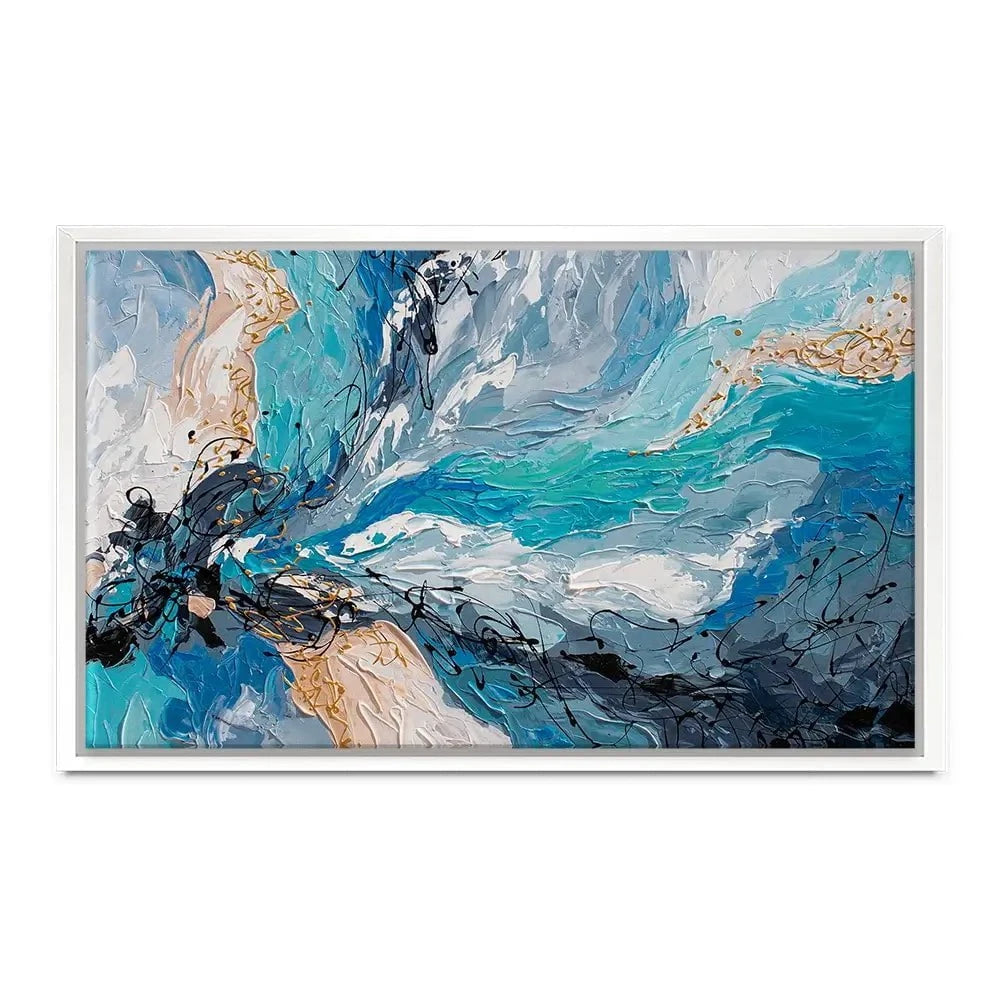 Blue Gold Canvas Print Blue Gold Canvas Print wall art product Olga Tkachyk