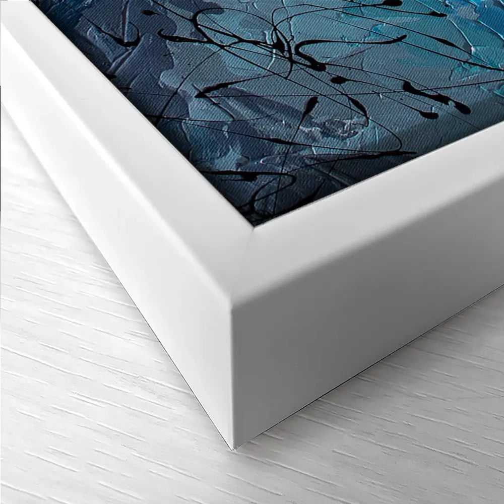 Blue Gold Trio Canvas Print Blue Gold Trio Canvas Print wall art product Olga Tkachyk