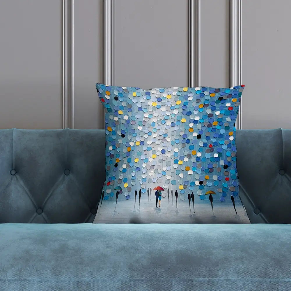 Blue Heaven Cushion Blue Heaven Cushion wall art product Ekaterina Ermilkina