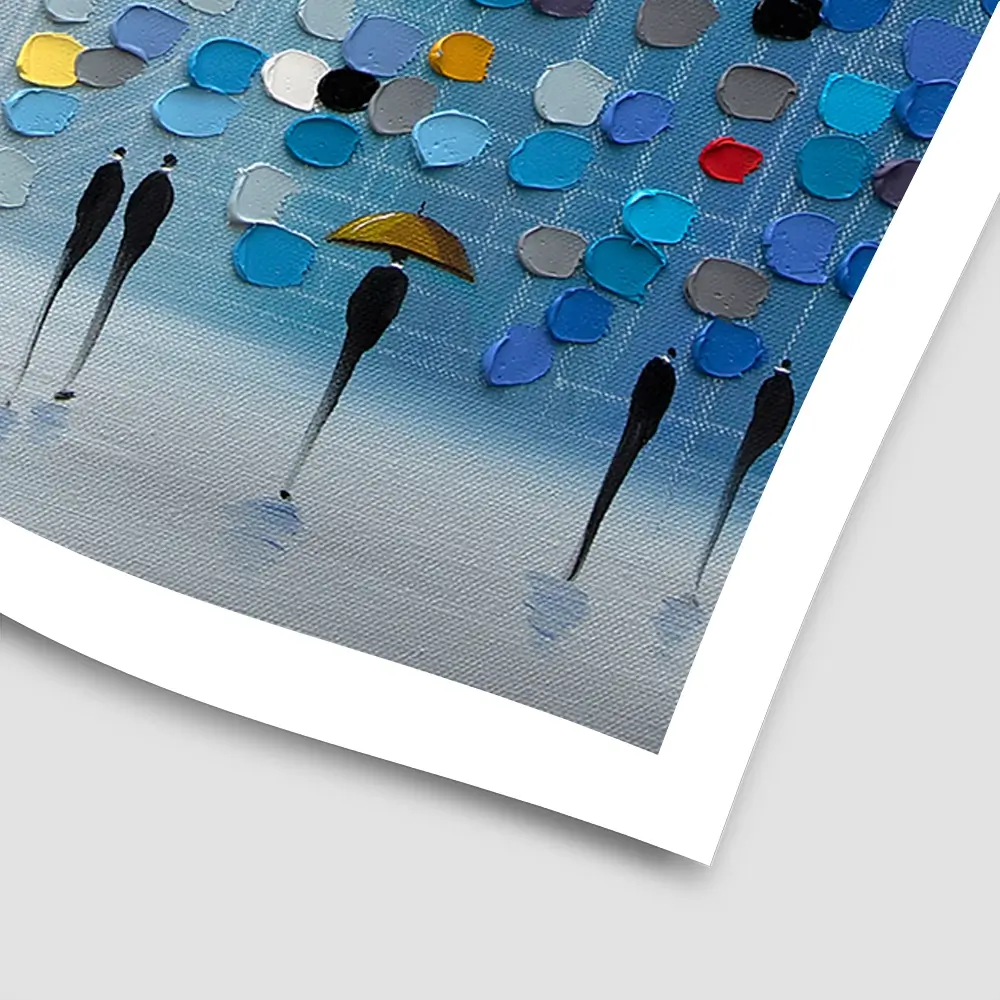 Blue Heaven Square Art Print Blue Heaven Square Art Print wall art product Ekaterina Ermilkina