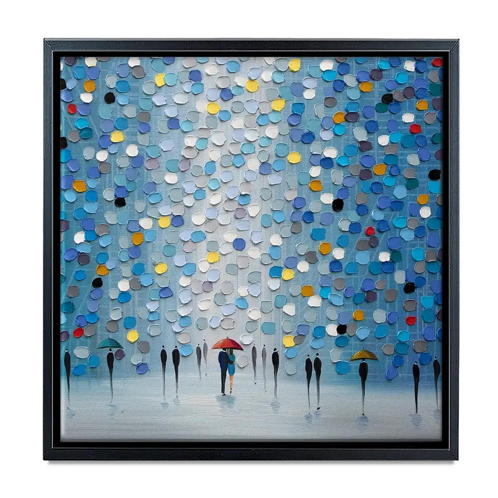 Blue Heaven Square Canvas Print Blue Heaven Square Canvas Print wall art product Ekaterina Ermilkina
