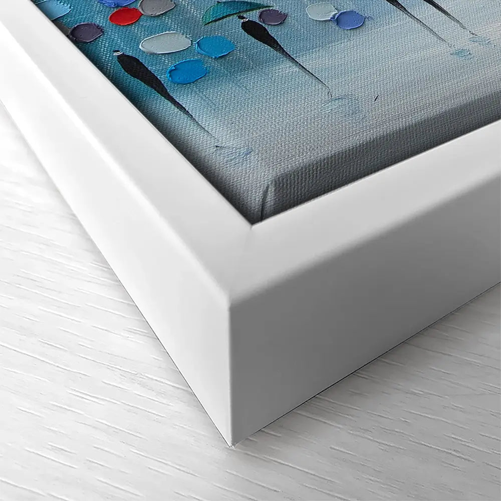 Blue Heaven Square Canvas Print Blue Heaven Square Canvas Print wall art product Ekaterina Ermilkina