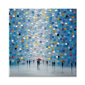 Blue Heaven Square Canvas Print Blue Heaven Square Canvas Print wall art product Ekaterina Ermilkina
