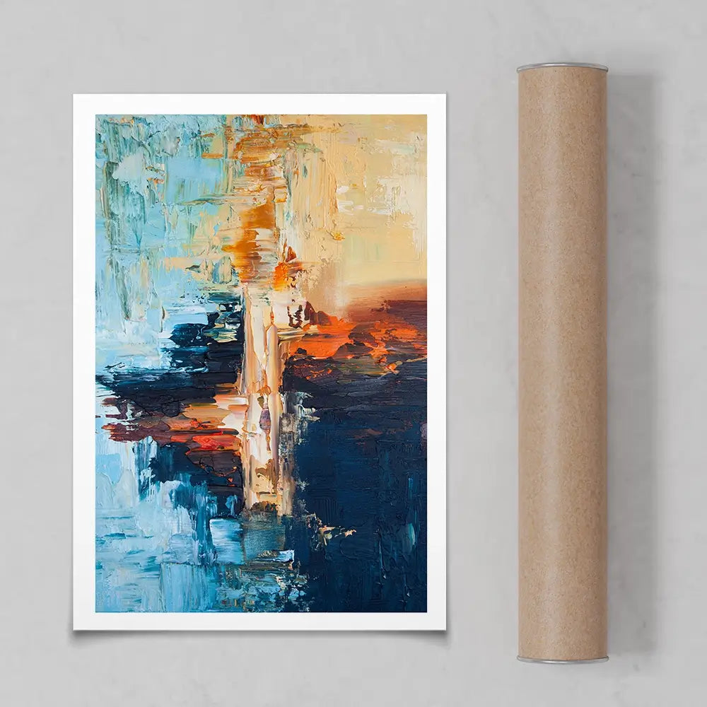 Blue Horizon Art Print Blue Horizon Art Print wall art product Osnat Tzadok