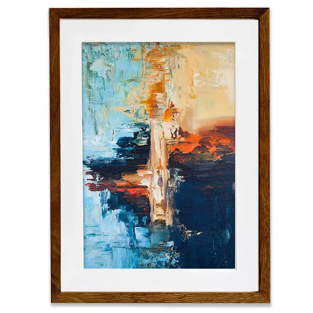 Blue Horizon Framed Art Print Blue Horizon Framed Art Print wall art product Osnat Tzadok