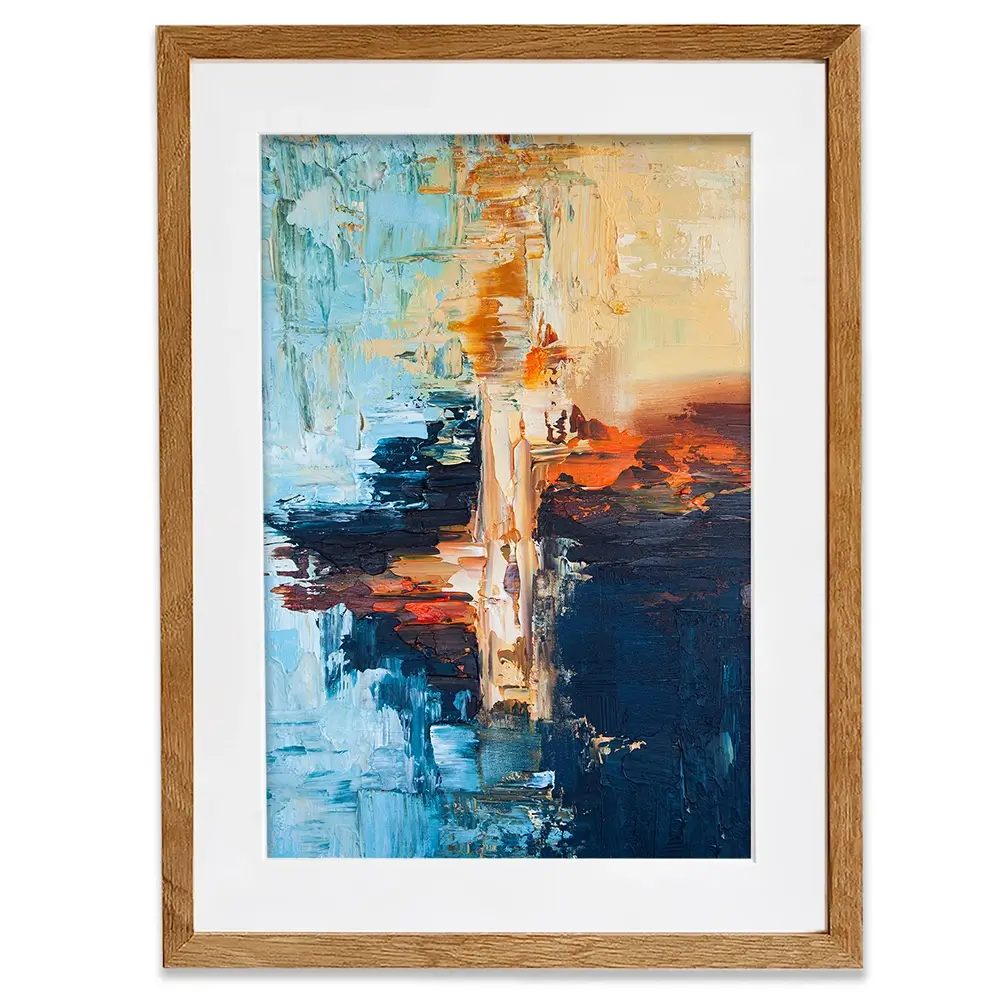 Blue Horizon Framed Art Print Blue Horizon Framed Art Print wall art product Osnat Tzadok